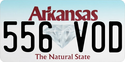 AR license plate 556VOD
