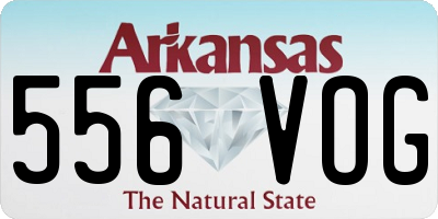 AR license plate 556VOG