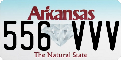 AR license plate 556VVV