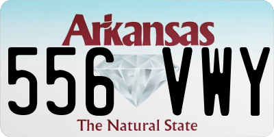 AR license plate 556VWY