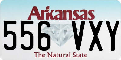 AR license plate 556VXY