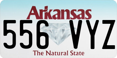 AR license plate 556VYZ