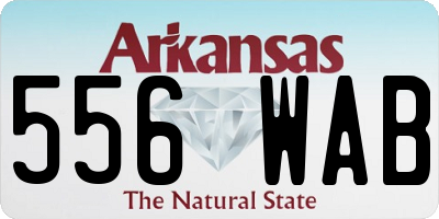 AR license plate 556WAB