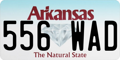 AR license plate 556WAD