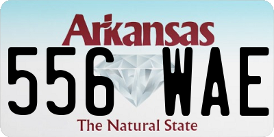 AR license plate 556WAE