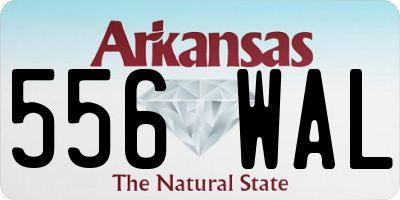 AR license plate 556WAL