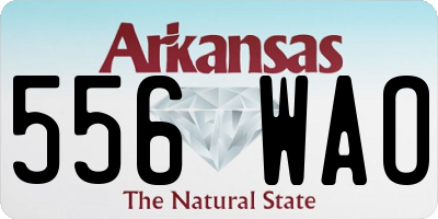 AR license plate 556WAO