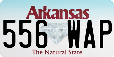 AR license plate 556WAP