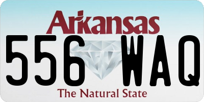 AR license plate 556WAQ