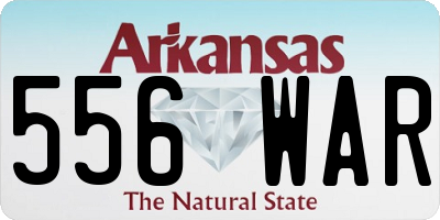 AR license plate 556WAR