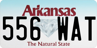 AR license plate 556WAT
