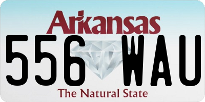 AR license plate 556WAU