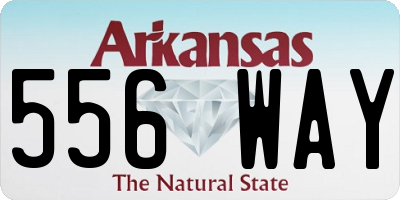 AR license plate 556WAY