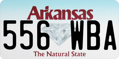 AR license plate 556WBA