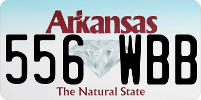 AR license plate 556WBB