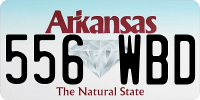 AR license plate 556WBD