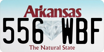AR license plate 556WBF