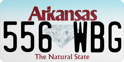 AR license plate 556WBG