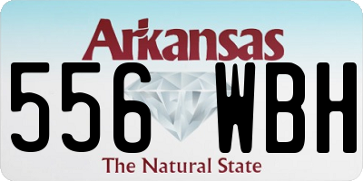 AR license plate 556WBH