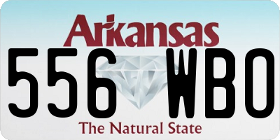 AR license plate 556WBO