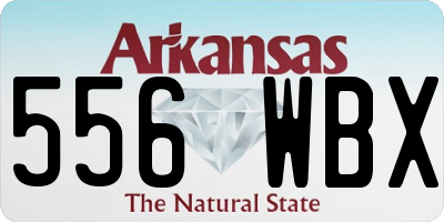 AR license plate 556WBX