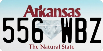 AR license plate 556WBZ