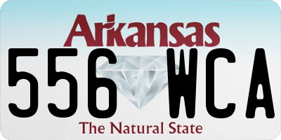AR license plate 556WCA