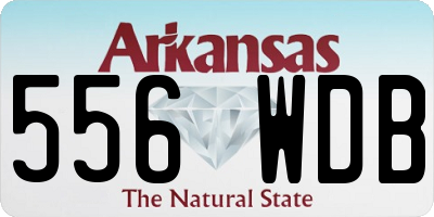 AR license plate 556WDB