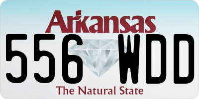 AR license plate 556WDD