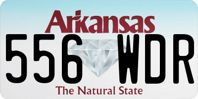 AR license plate 556WDR