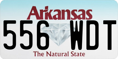AR license plate 556WDT