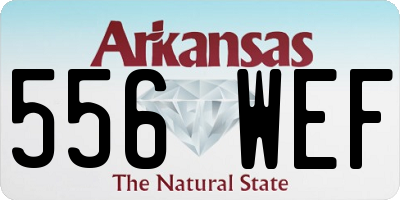 AR license plate 556WEF