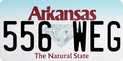 AR license plate 556WEG
