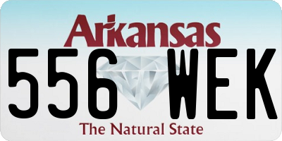 AR license plate 556WEK