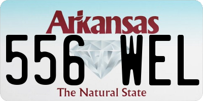 AR license plate 556WEL