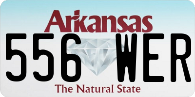 AR license plate 556WER