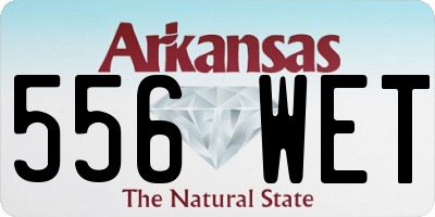 AR license plate 556WET