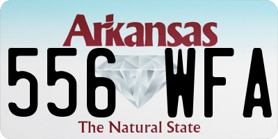 AR license plate 556WFA