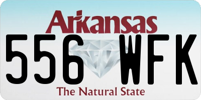 AR license plate 556WFK