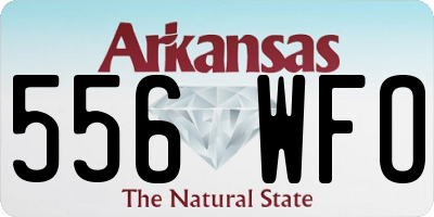 AR license plate 556WFO