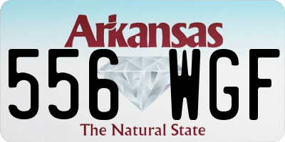 AR license plate 556WGF