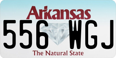 AR license plate 556WGJ