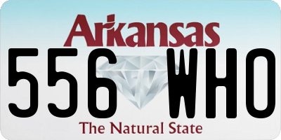 AR license plate 556WHO