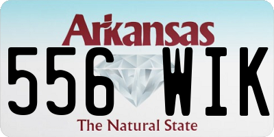 AR license plate 556WIK