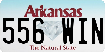 AR license plate 556WIN