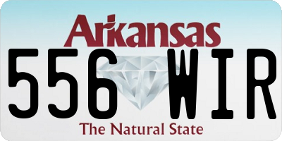 AR license plate 556WIR