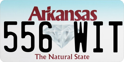 AR license plate 556WIT