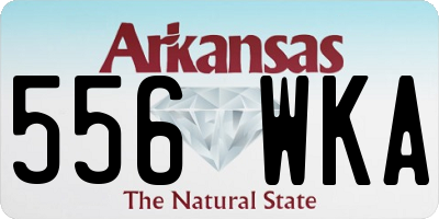 AR license plate 556WKA