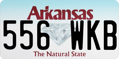 AR license plate 556WKB