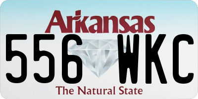 AR license plate 556WKC